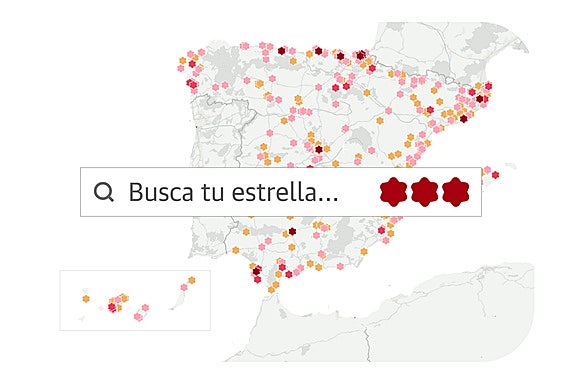 El mapa de todas las estrellas Michelin 2026