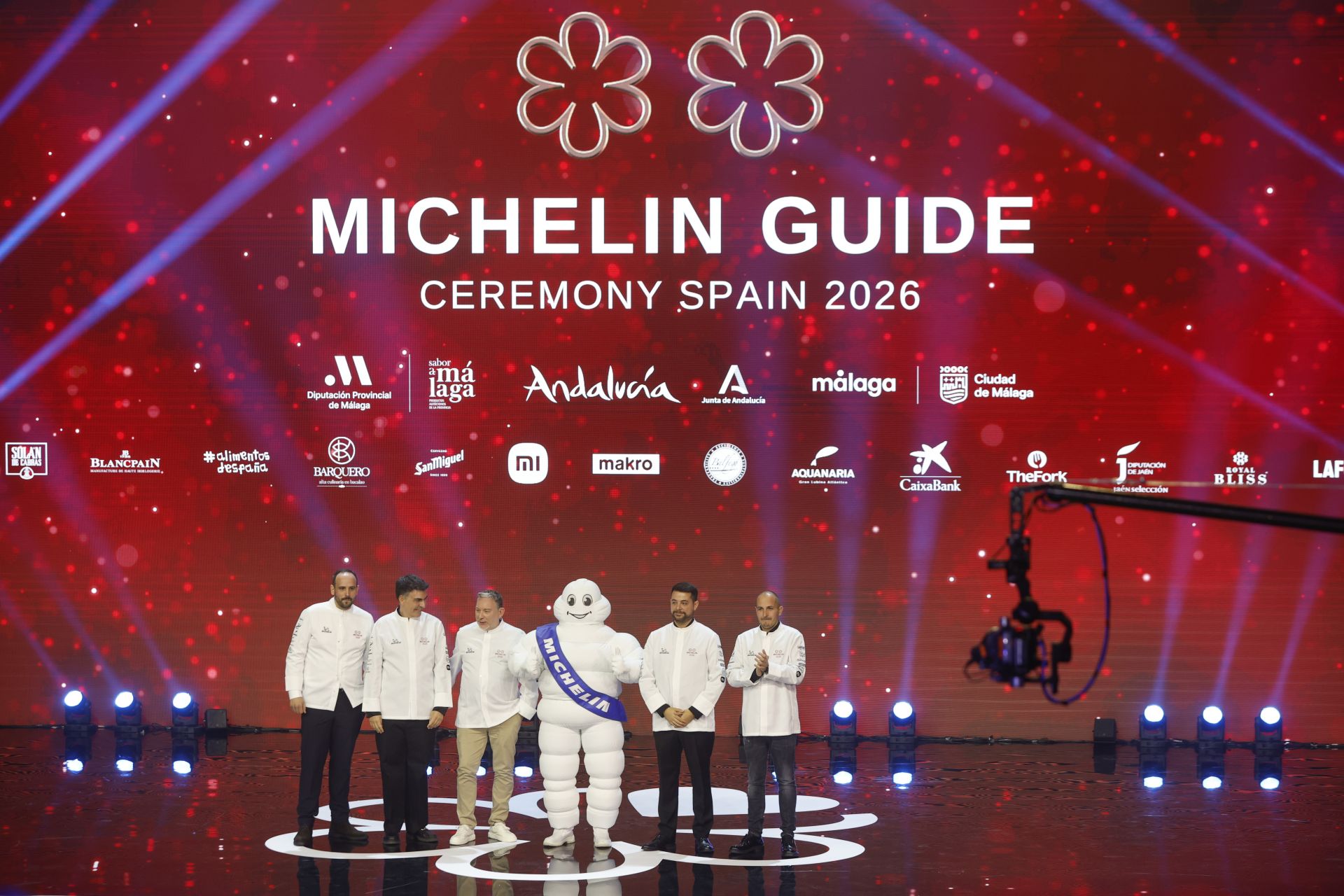 Los galardonados con dos estrellas Michelín durante la gala de entrega de las Estrellas Michelín 2026,