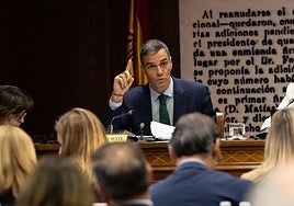 El presidente del Gobierno, Pedro Sánchez, comparece en la Comisión de Investigación sobre el 'caso Koldo'.