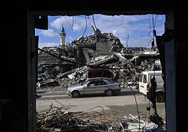 Destrucción tras un bombardeo israelí en Líbano.