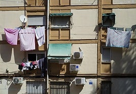 Viviendas en el barrio de San Cristobal en Madrid.