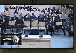 El expresident de la Generalitat catalana, Jordi Pujol testifica por videoconferencia este lunes en la Audiencia Nacional.
