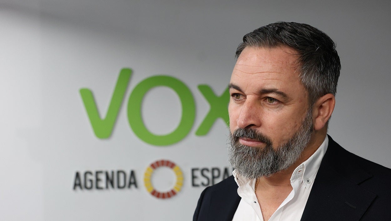 El líder de Vox, Santiago Abascal.