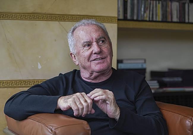 Víctor Manuel, durante la entrevista.