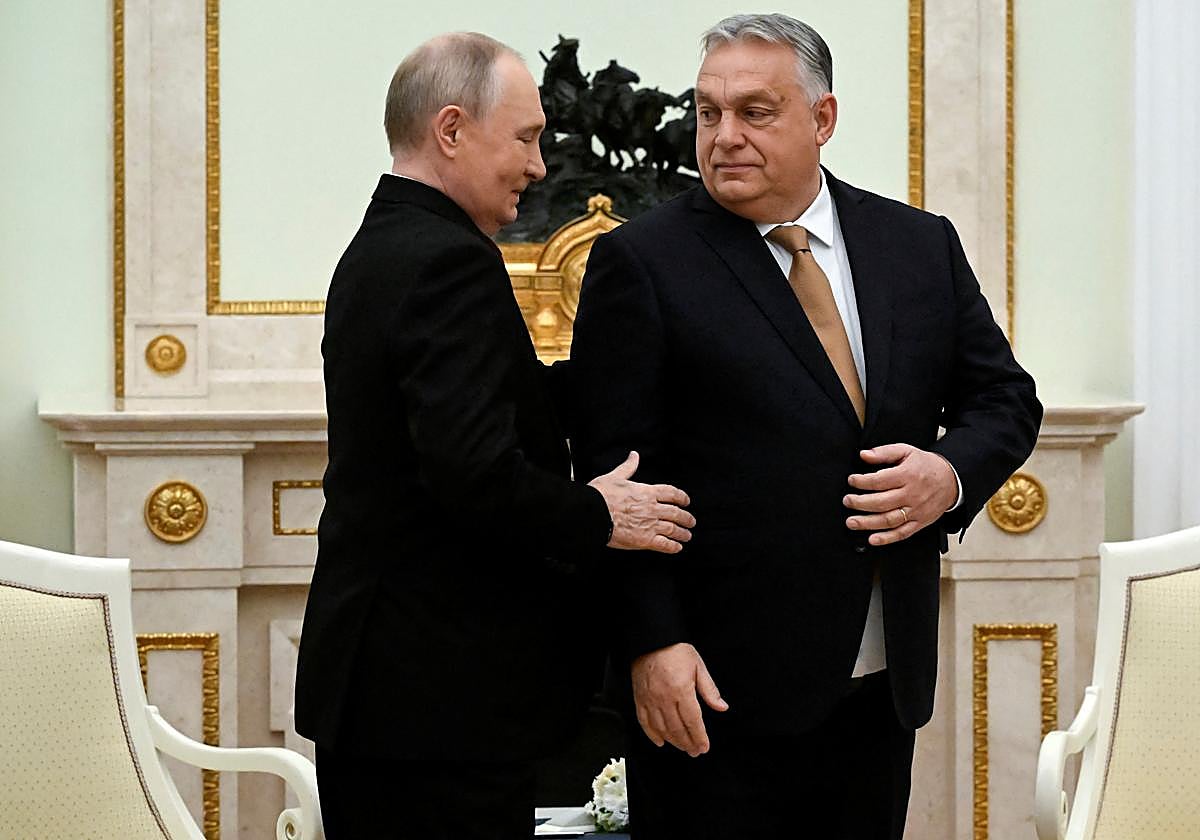 Vladímir Putin ha recibido a Viktor Orbán en Moscú.