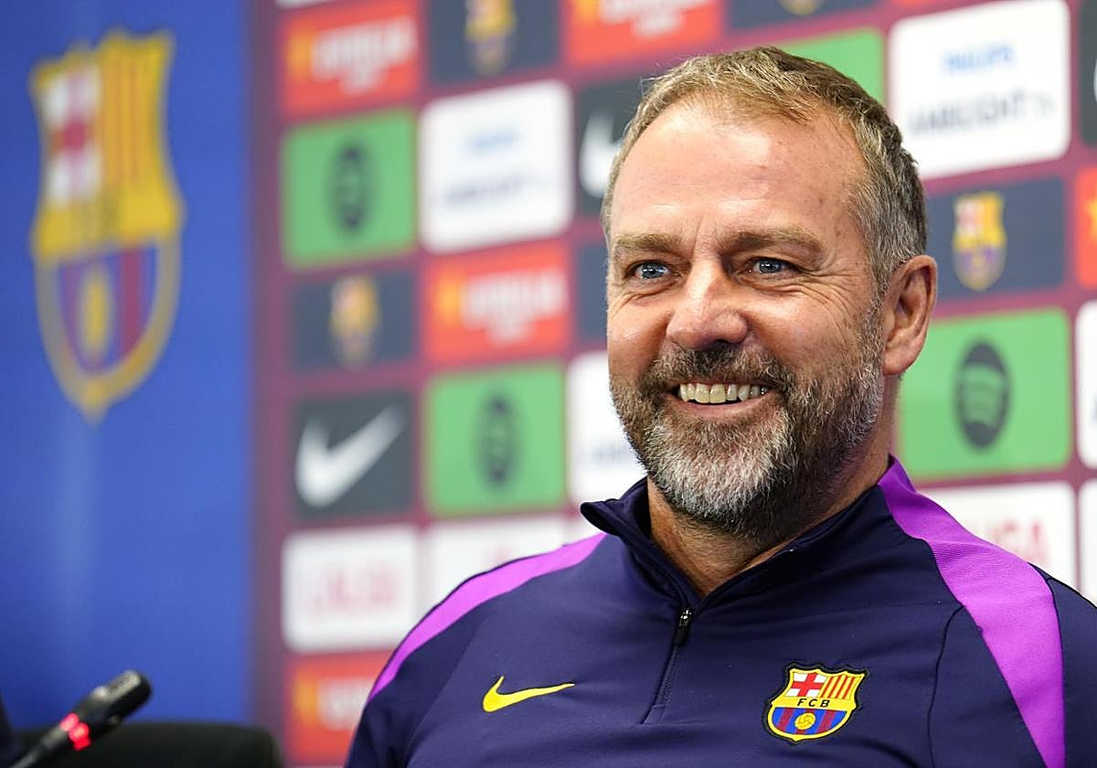 Hansi Flick, en rueda de prensa.