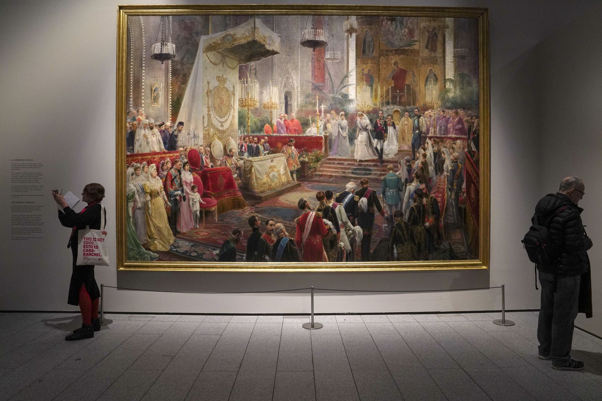 El cuadro de José Moreno Carbonero que representa la ceremonia nupcial de Alfonso XIII y Victoria Eugenia.