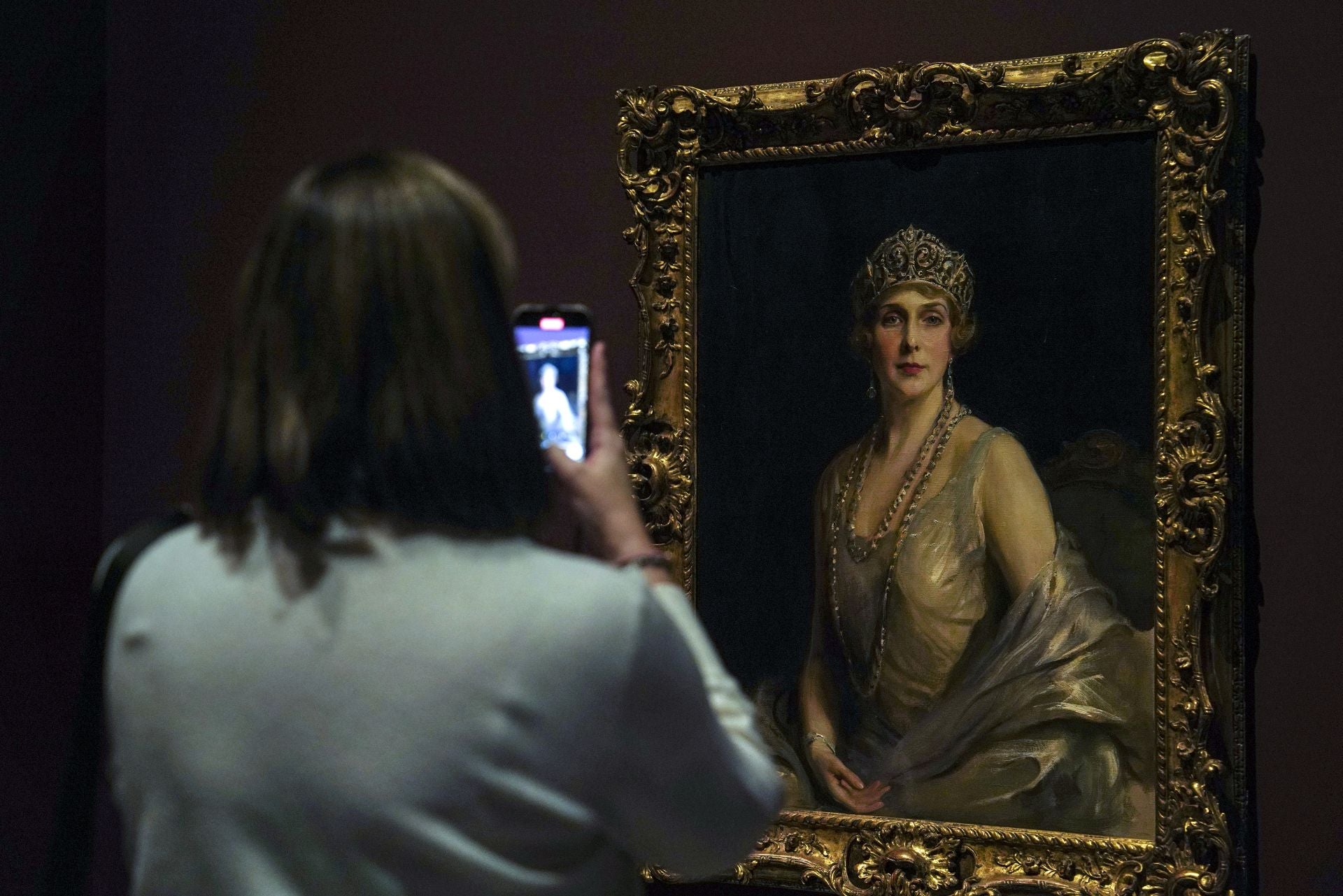 Retrato de la reina Victoria Eugenia, de László de Lombos.