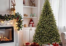 Árboles de Navidad con luces incorporadas que te ahorrarán mucho tiempo en el montaje