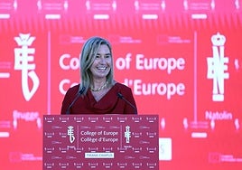 La rectora del Colegio de Europa, Federica Mogherini, en una foto de archivo.