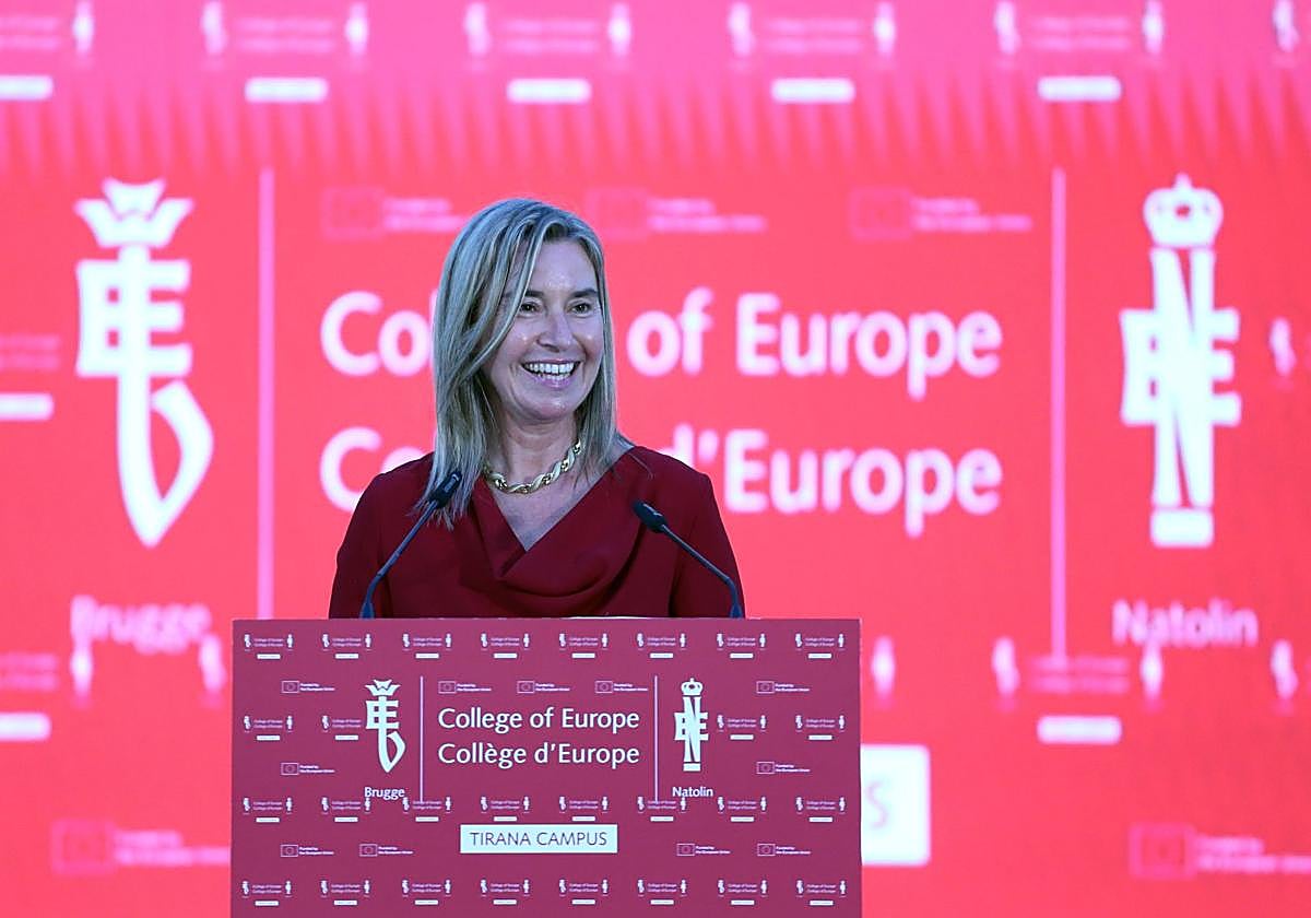 La rectora del Colegio de Europa, Federica Mogherini, en una foto de archivo.