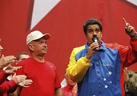 Hugo Carvajal y Nicolás Maduro, en una imagen de archivo de 2014.