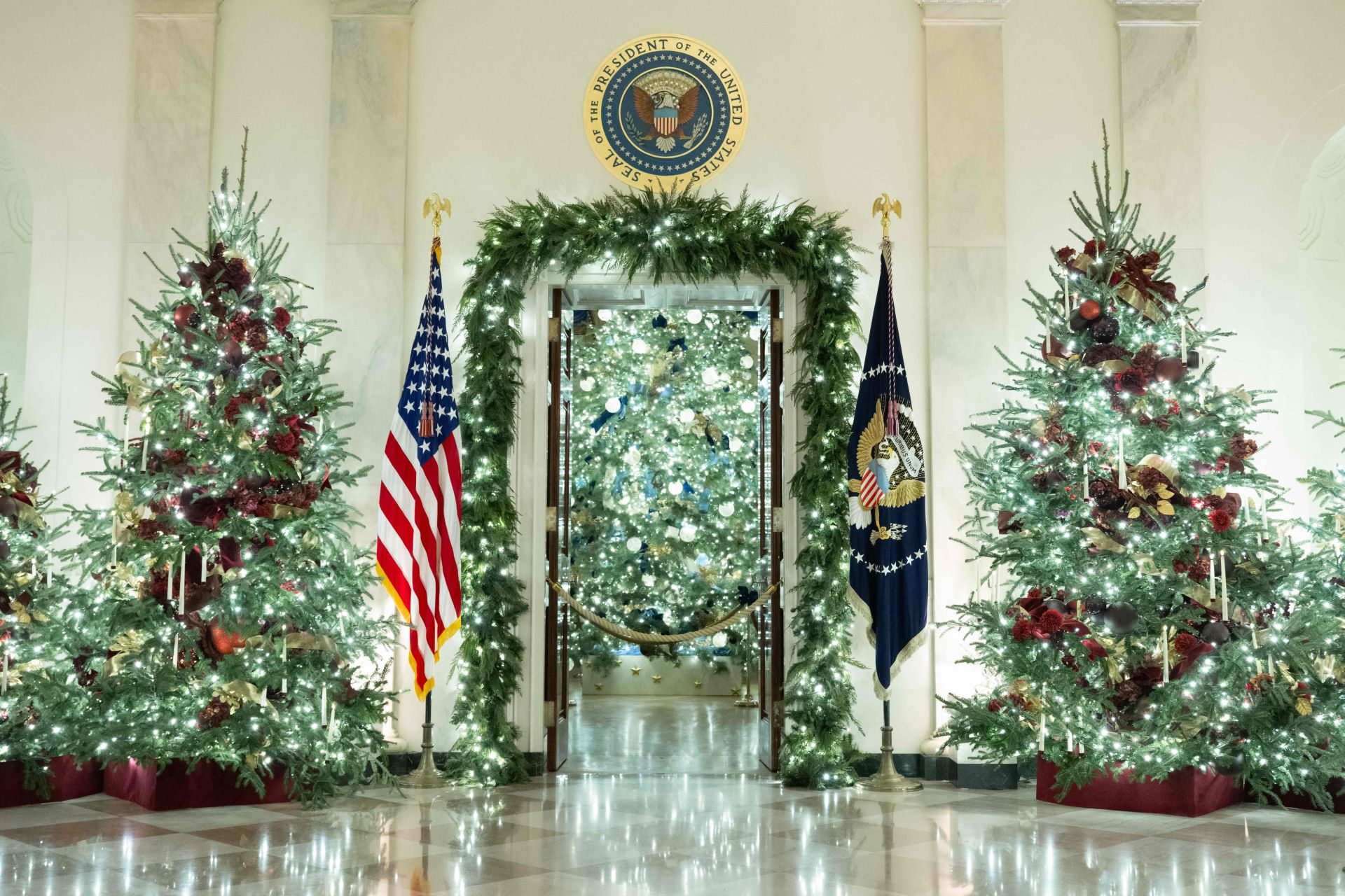 Los Trump ya celebran la Navidad en la Casa Blanca