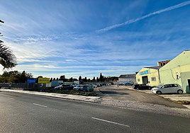 Zona donde ocurrieron los hechos, en el polígono de San Rafael, en Málaga capital