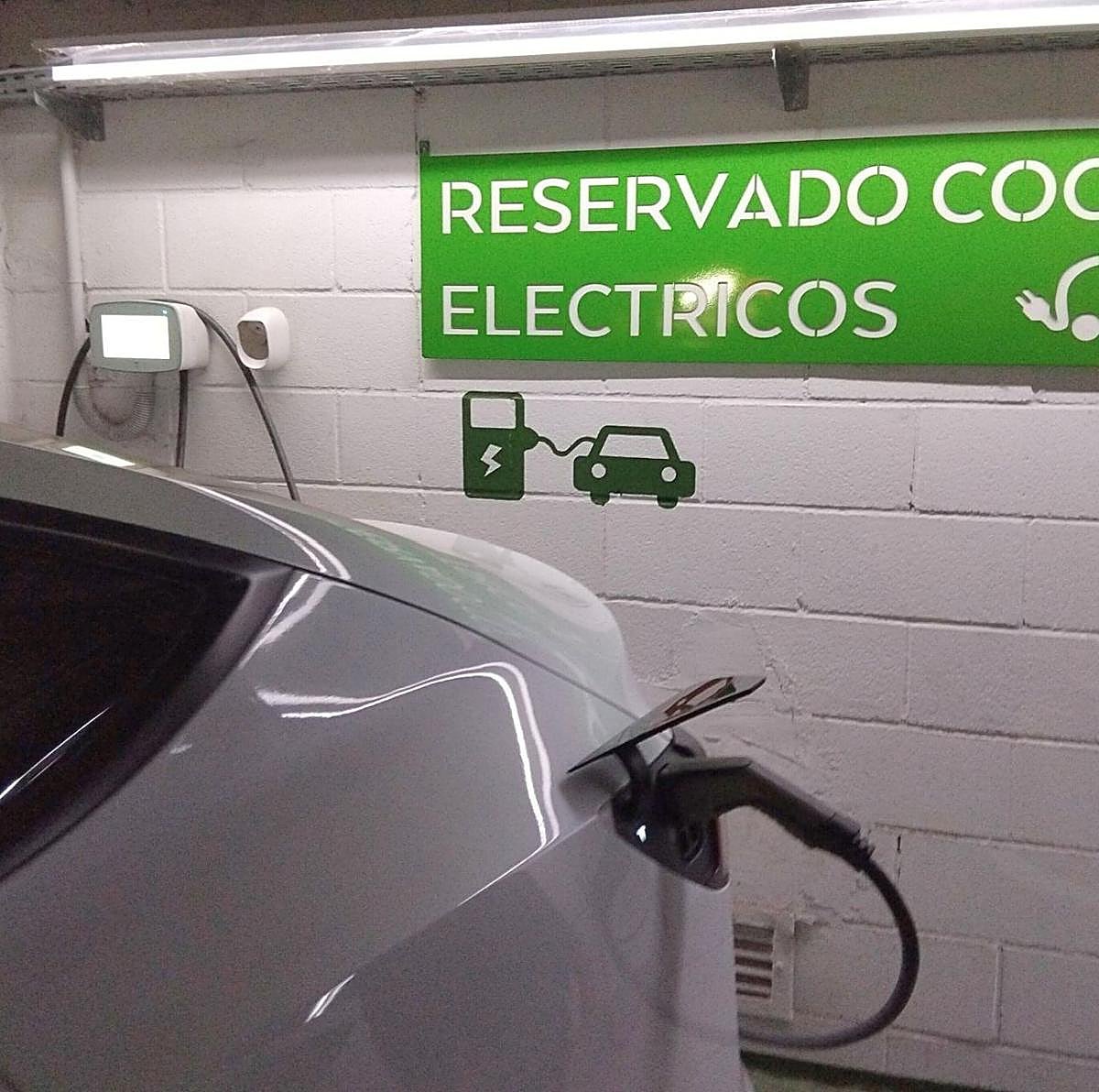 Punto de recarga de coche eléctrico