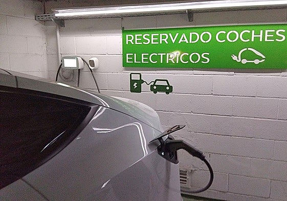 Punto de recarga de coche eléctrico