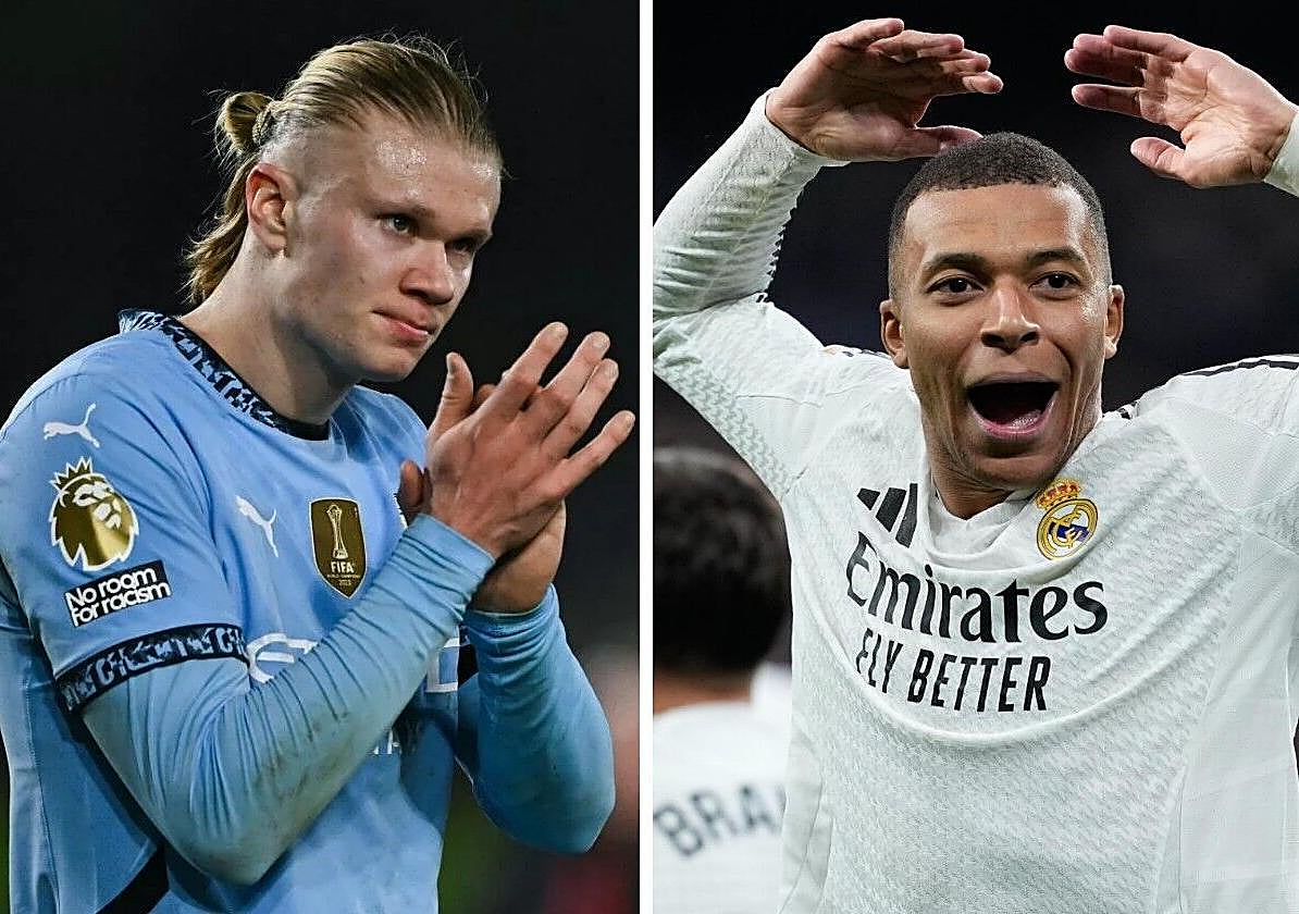 Erling Haaland y Kylian Mbappé.