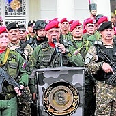 Un acto de la Fuerza Armada Bolivariana durante el fin de semana.