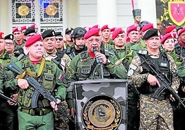 Un acto de la Fuerza Armada Bolivariana durante el fin de semana.