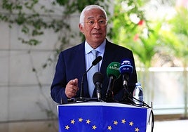 El presidente del Consejo Europeo, António Costa.
