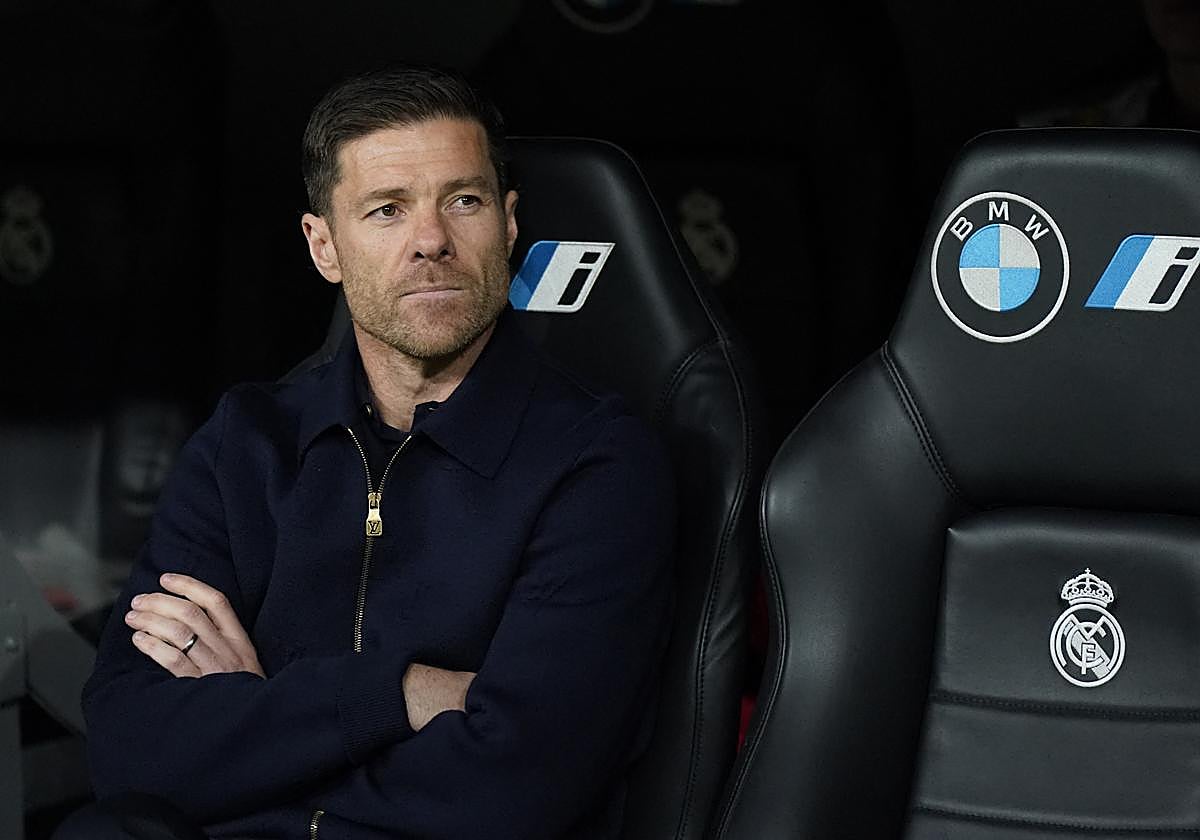 Xabi Alonso, durante el duelo ante el Celta en el Bernabéu.