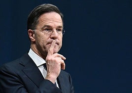 Mark Rutte, en un acto en Berlín.