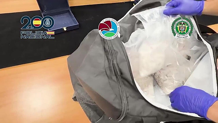 Imagen del alijo interceptado por la Policía