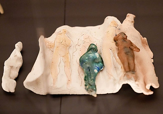 Fragmento de la maqueta que Barceló ha preprarado para la fachada de La Gloria de la Sagrada Familia.