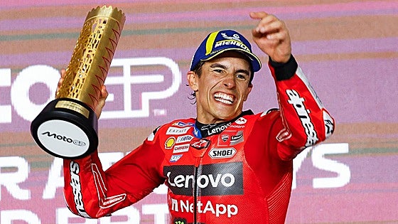 En la mesa de Marc Márquez