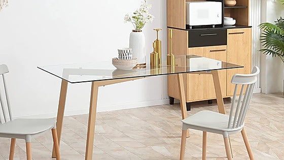 Si buscas una mesa de comedor, no te pierdas estas de cristal que aportan amplitud y estilo