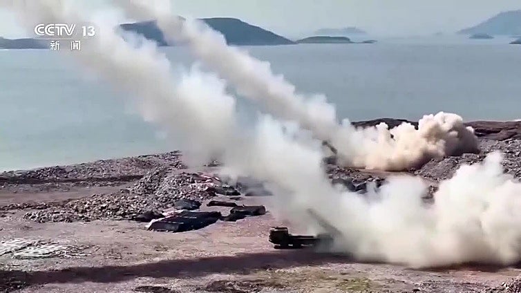 China inicia maniobras militares en torno a Taiwán