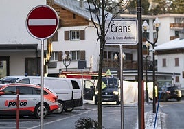 Imagen de la calle central de Crans Montana.