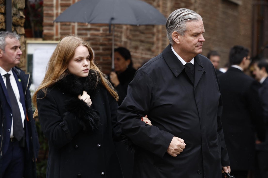 Irini Fournier Vardinoyannis, junto a su padre, Antonio Fornier 