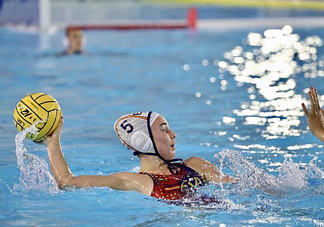 Nona Pérez, maç sırasında.