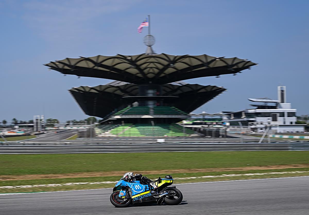 Test de pretemporada en el circuito de Sepang.