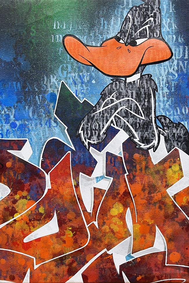 'Matrix', (2021). Técnica mixta sobre lienzo.