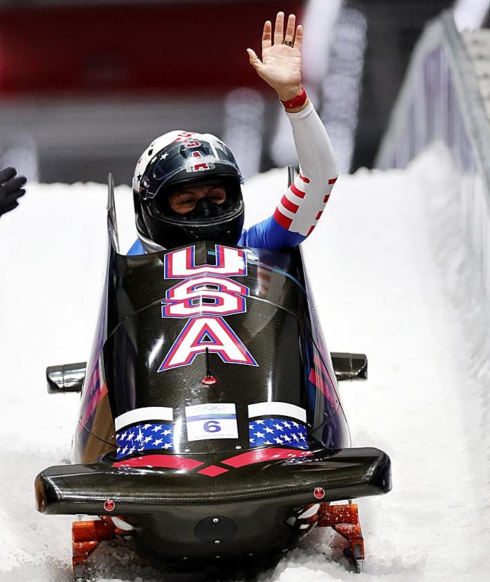 Imagen secundaria 2 - Franjo von Allmen, Lucas Pinheiro y Elana Meyers Taylor, tres campeones olímpicos.