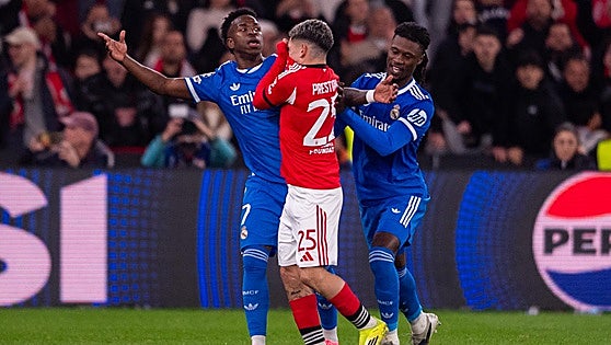 La UEFA suspende a Prestianni tras su presunto episodio racista con Vinicius