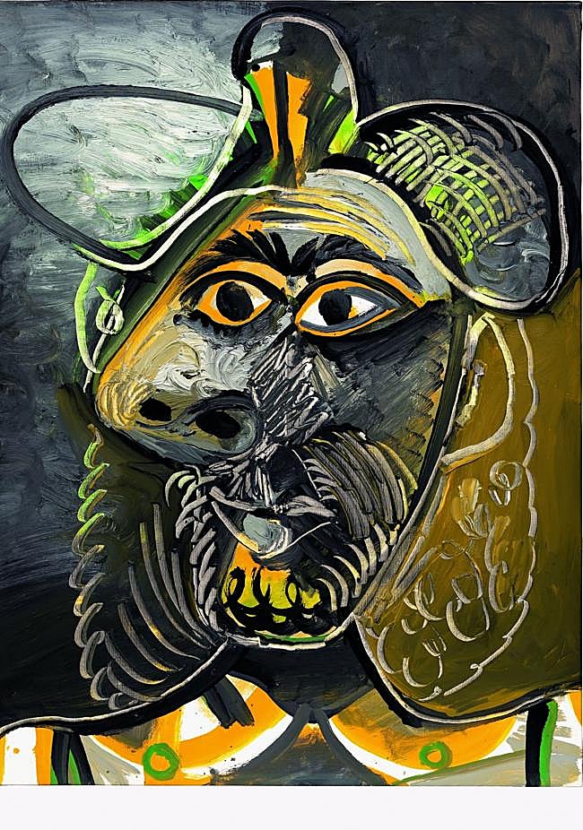 Cabeza de hombre' (Mougins, 23 de agosto de 1971).