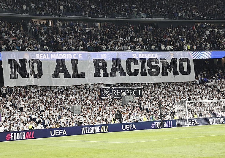 La UEFA sanciona al Real Madrid con un cierre parcial del Bernabéu por racismo