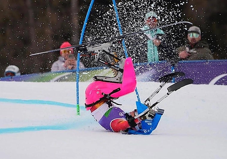 Audrey Pascual sufre una caída en el eslalon gigante y acaba en el hospital