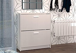 Gana orden y estilo en la entrada de tu casa o dormitorio con este práctico zapatero