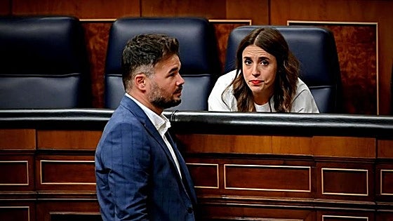 Rufián y Montero alientan una candidatura conjunta con un acto compartido el 9 de abril
