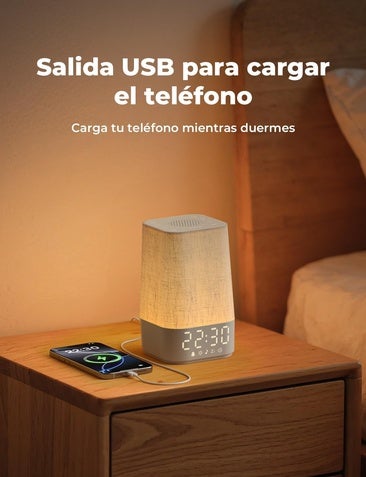 Despiértate sin sobresaltos y de forma relajante con la luz gradual del despertador amanecer LIORQUE