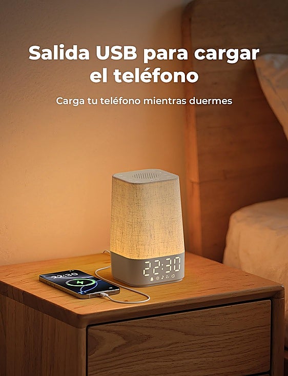 Despiértate sin sobresaltos y de forma relajante con la luz gradual del despertador amanecer LIORQUE