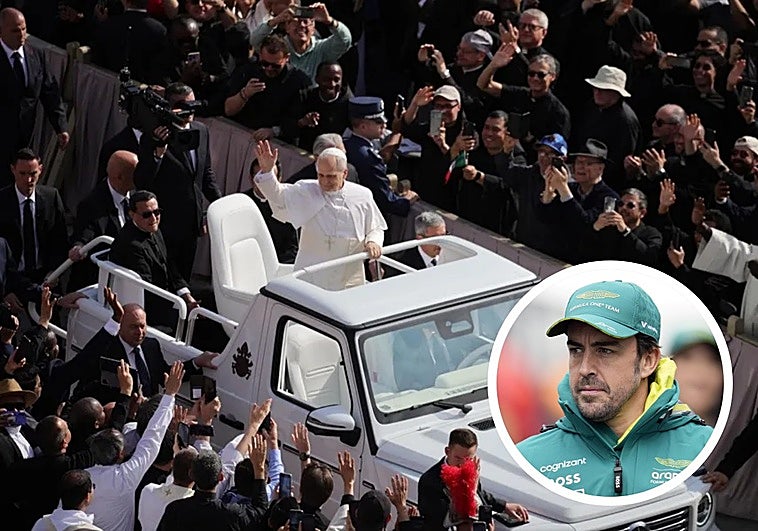 Fernando Alonso al volante del papamóvil: la idea que el Vaticano frenó en seco
