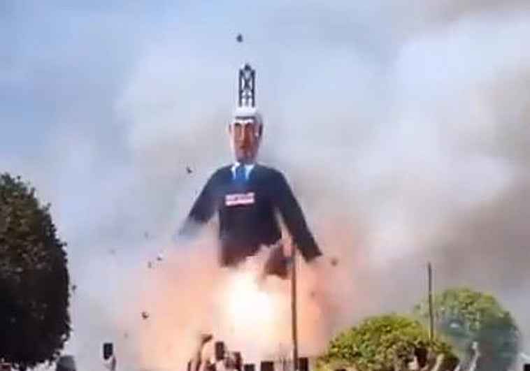 Israel convoca a la responsable de la Embajada de España por la quema de un muñeco de Netanyahu en Málaga