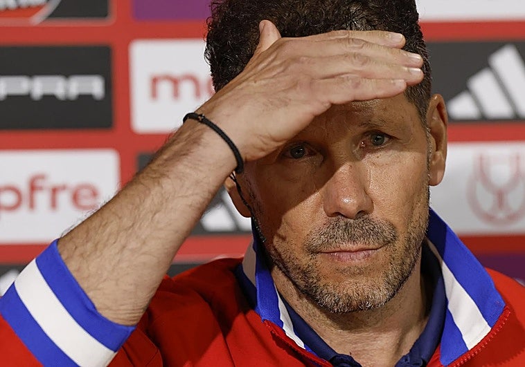 Simeone: «Ganar la final no es solamente ganar una Copa del Rey»
