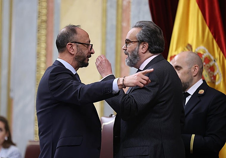 La Mesa del Congreso reprueba, sin el PP, al diputado de Vox por el «ataque» a la Presidencia