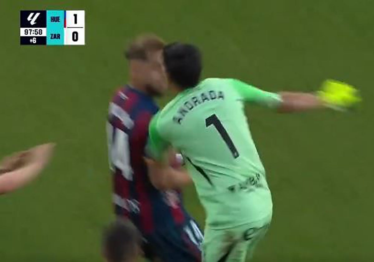 Aragon derbisinde yumruk da dahil utanç verici tangana